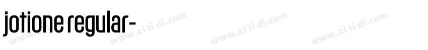 jotione regular字体转换